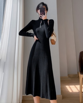 Exceed knee overcoat sweater dress for women