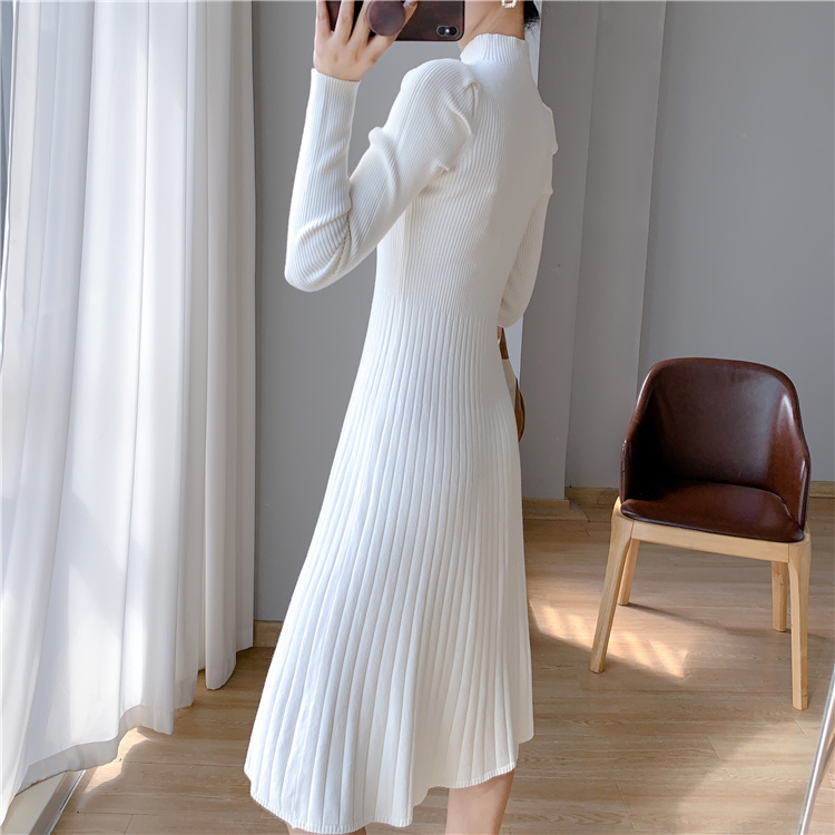 Exceed knee overcoat sweater dress for women