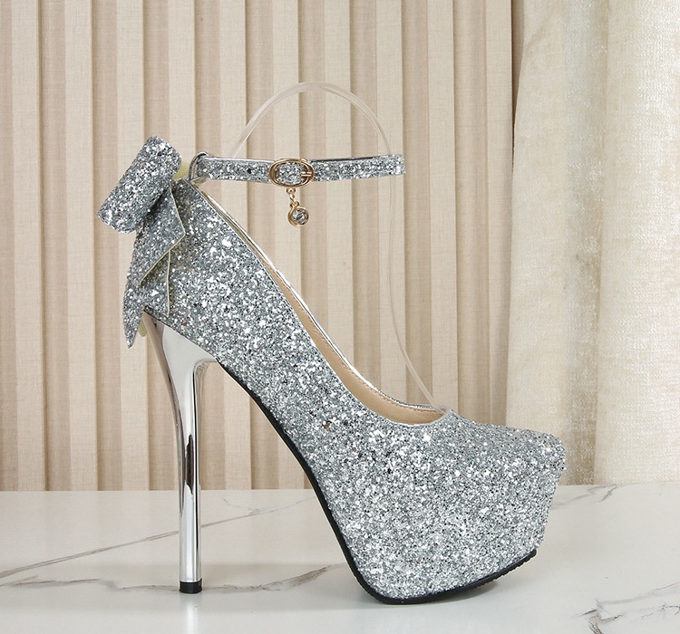 High-heeled banquet wedding shoes bride shoes for women
