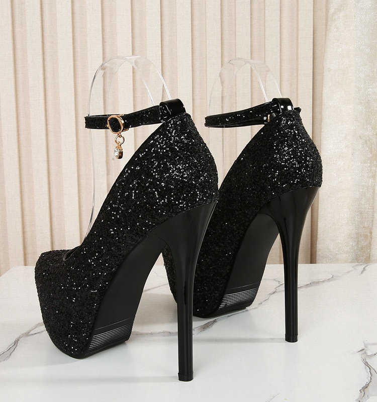 Bride platform high-heeled wedding shoes for women