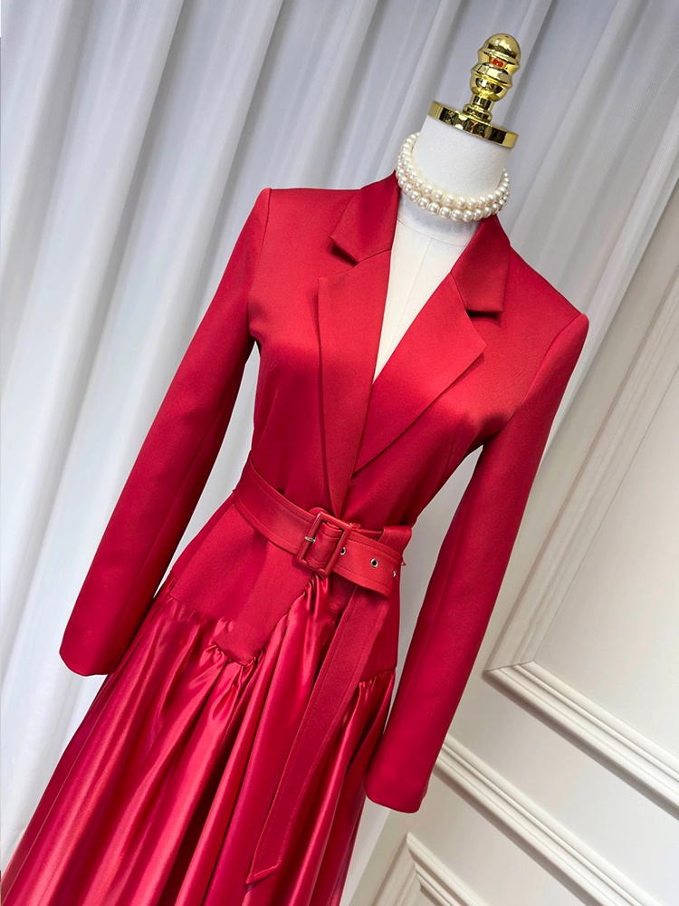 France style splice business suit temperament long dress