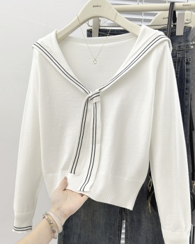 Autumn college style tops long sleeve sweater for women