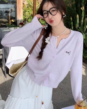 Knitted autumn sweater Korean style outside the ride coat