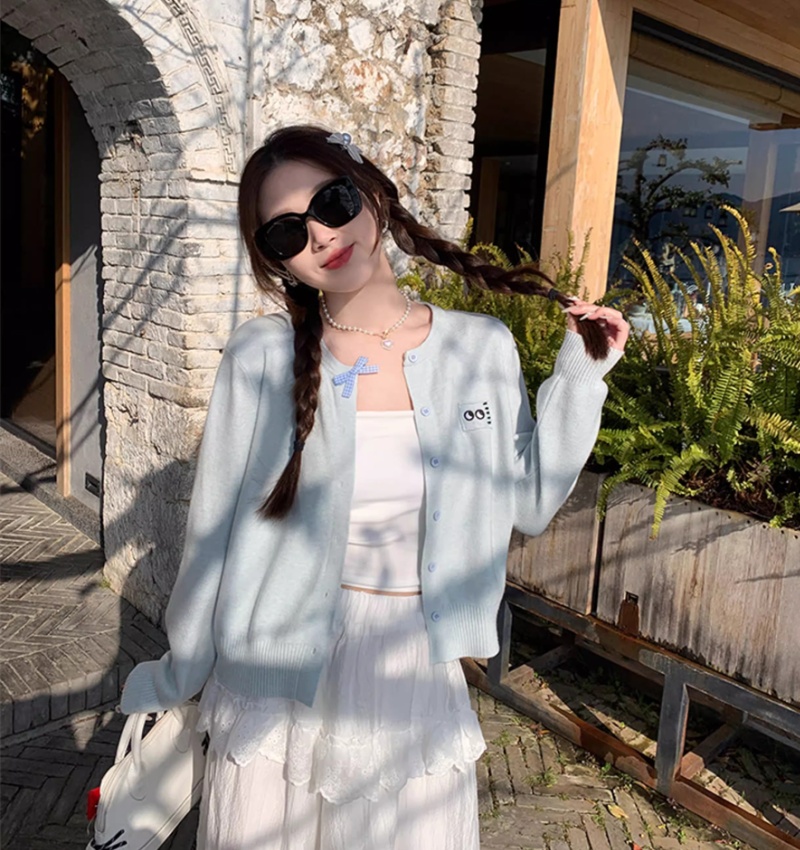 Knitted autumn sweater Korean style outside the ride coat