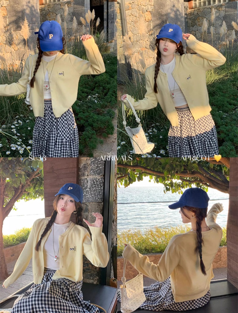 Knitted autumn sweater Korean style outside the ride coat