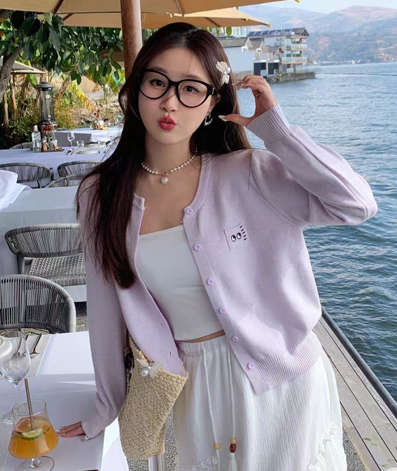 Knitted autumn sweater Korean style outside the ride coat