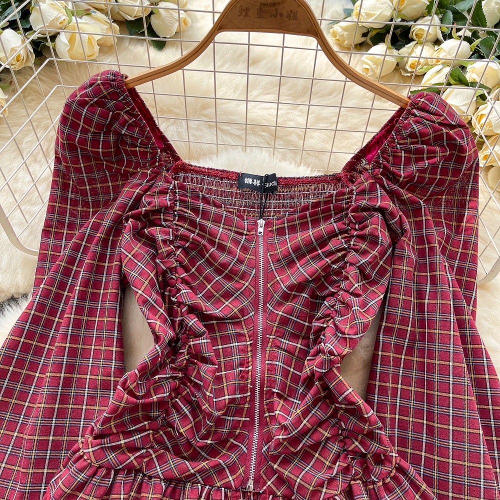 Tender unique tops show young puff sleeve shirt for women