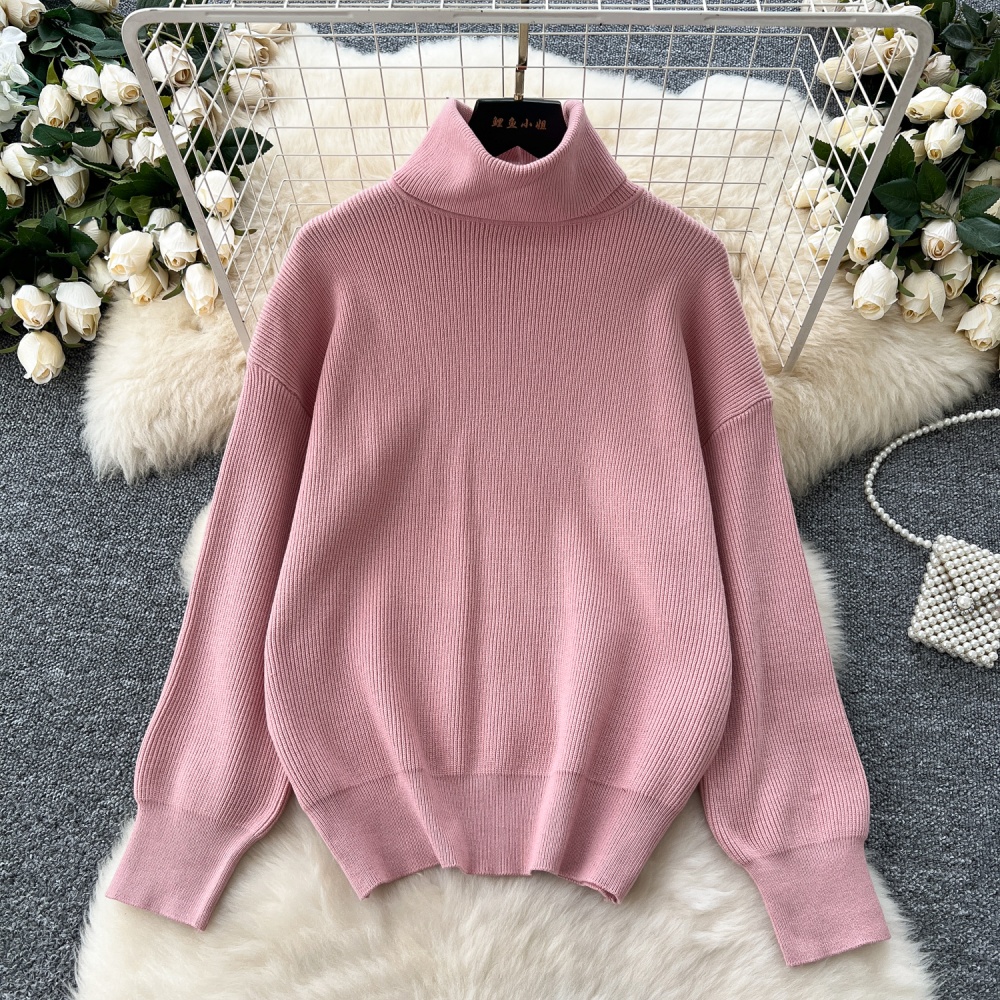 Slim all-match sweater lazy skirt 2pcs set