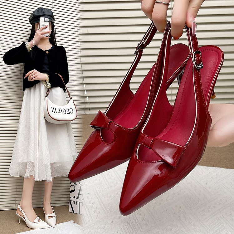 France style high-heeled shoes spring sandals