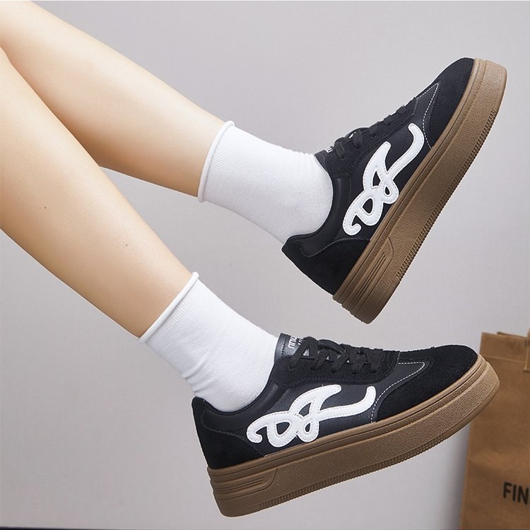 Autumn thick crust board shoes niche retro shoes