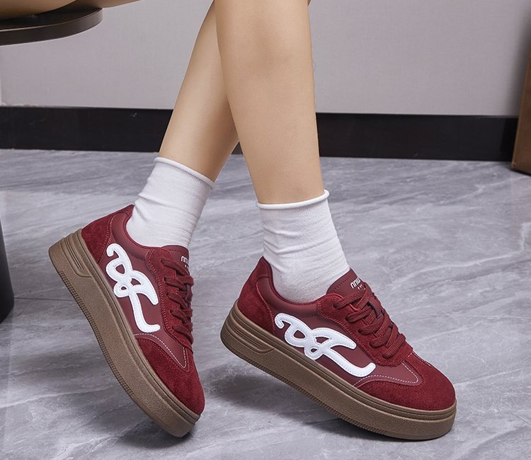 Autumn thick crust board shoes niche retro shoes