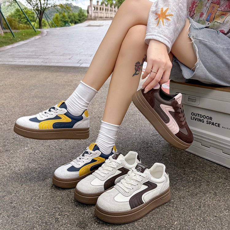 Student board shoes thick crust shoes for women