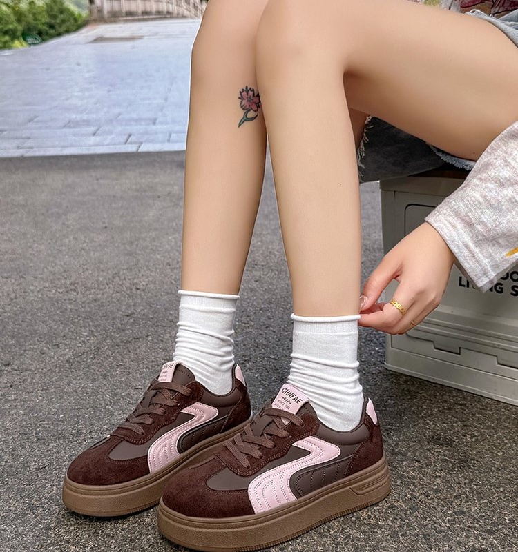 Student board shoes thick crust shoes for women