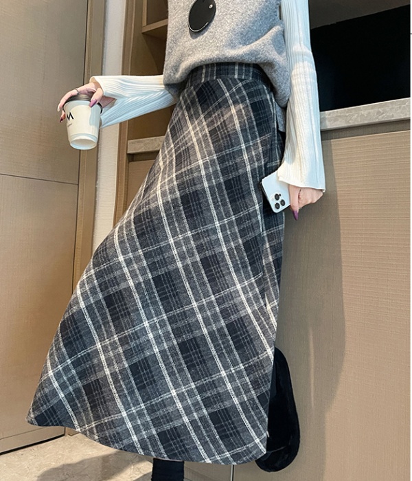 Autumn and winter A-line long loose skirt for women