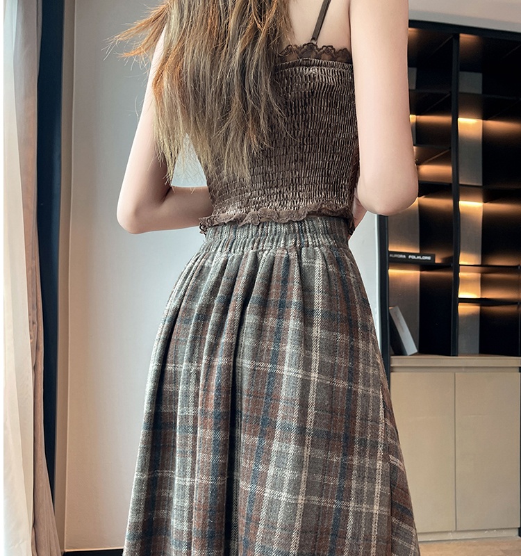 Autumn and winter A-line long loose skirt for women