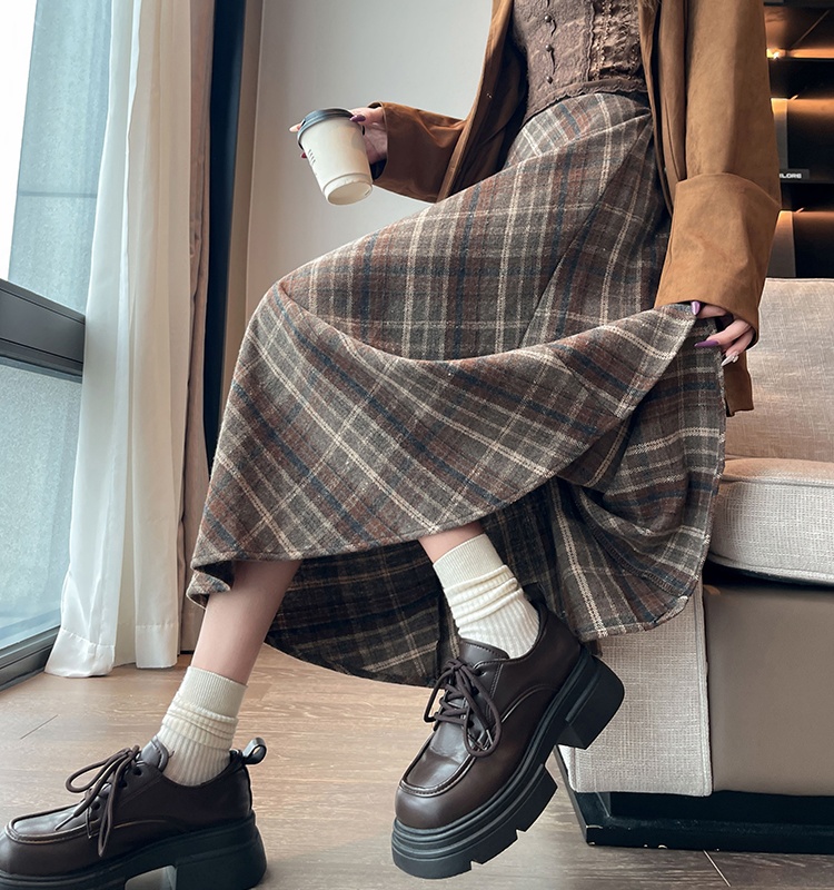 Autumn and winter A-line long loose skirt for women