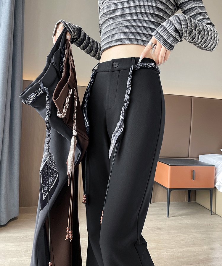 Slim micro speaker mopping scarves frenum drape pants