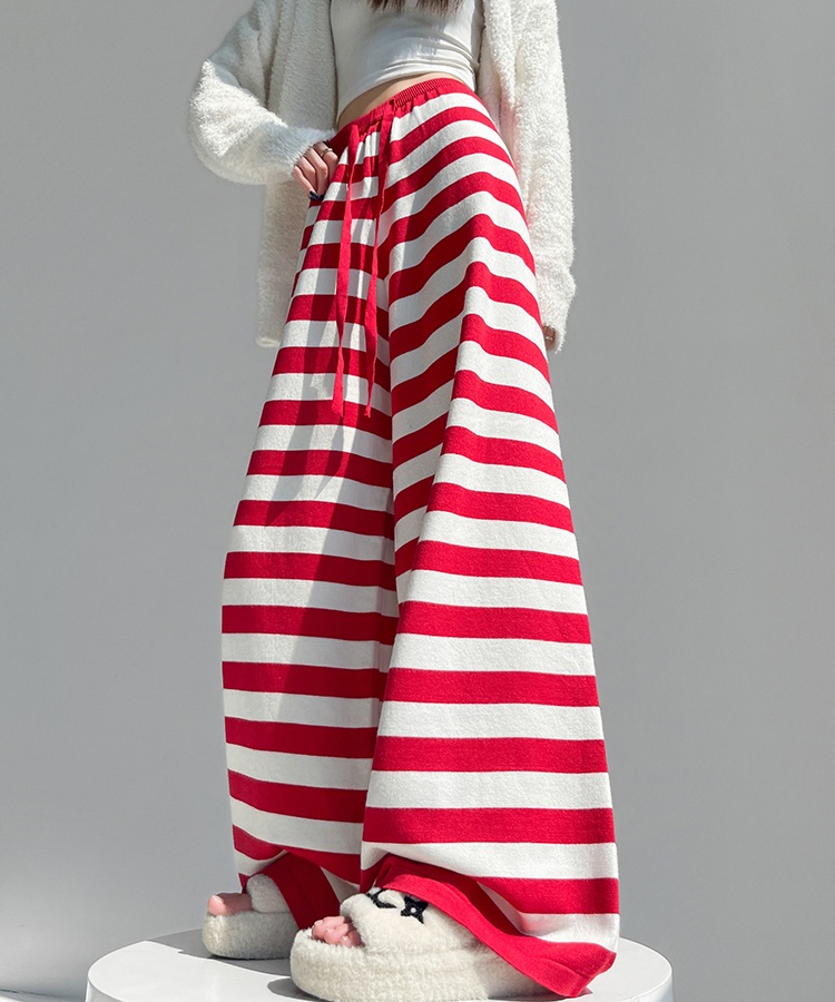 Autumn and winter knitted mopping lazy pants for women