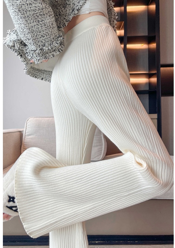 Autumn and winter Casual wide leg pants buckle pants