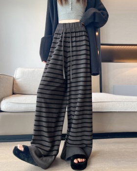 Elastic waist casual pants cozy pants for women