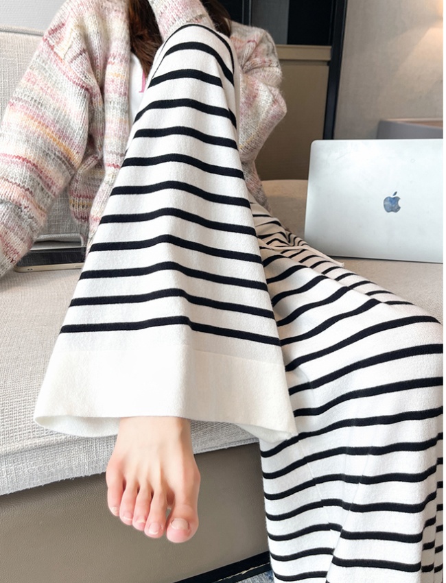 Elastic waist casual pants cozy pants for women