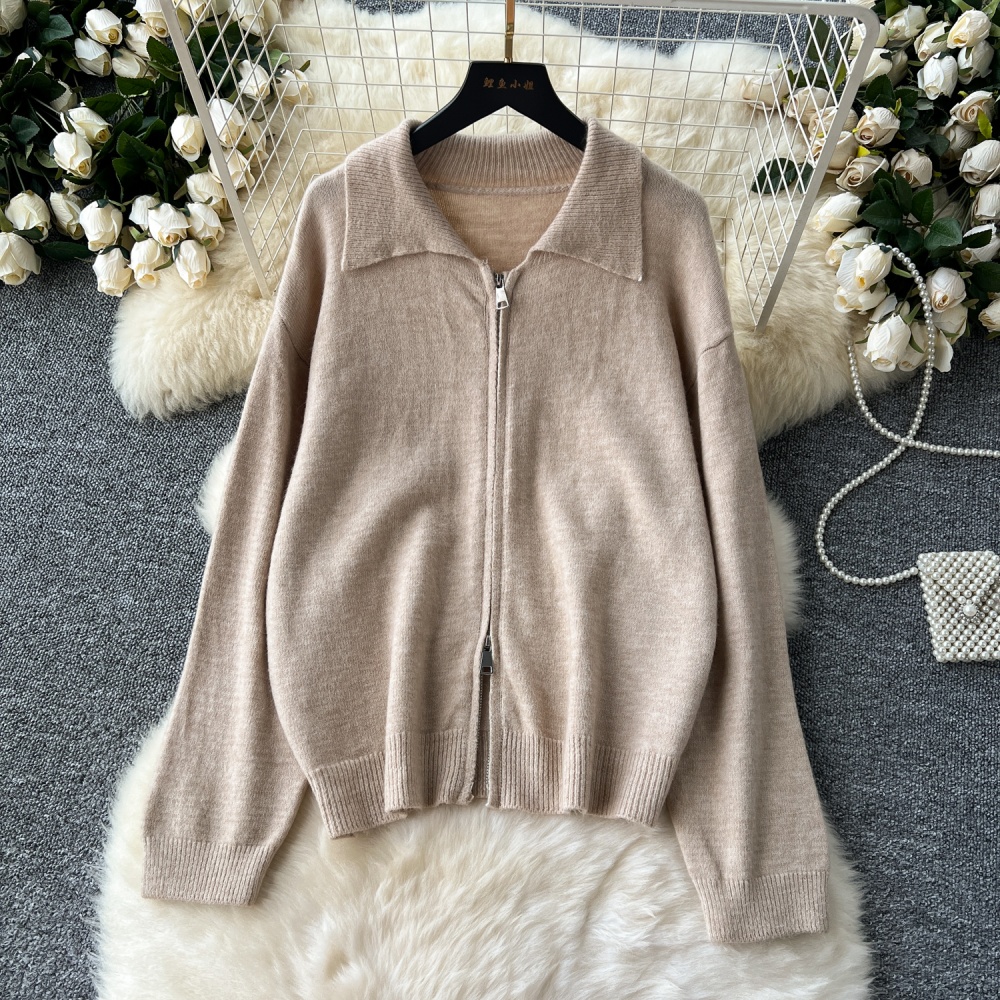 Japanese style all-match long pants lazy sweater a set for women