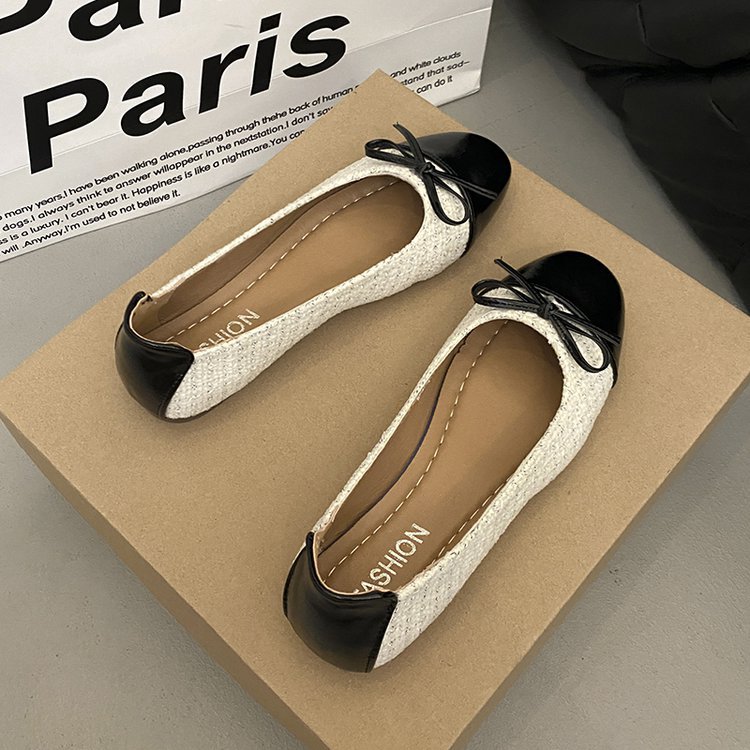 France style shoes bow peas shoes for women