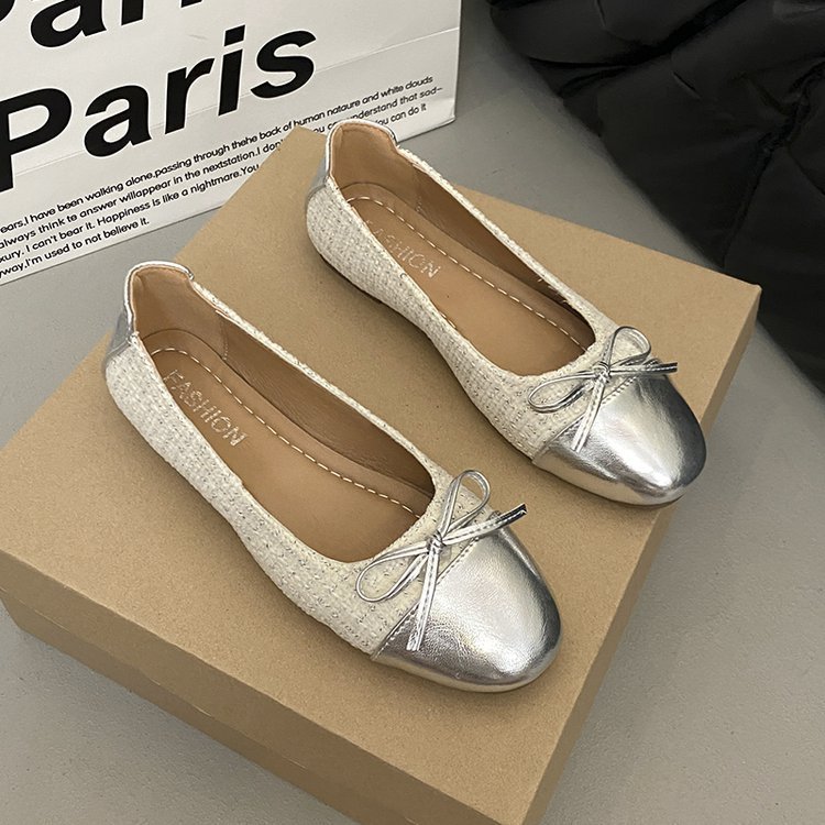 France style shoes bow peas shoes for women