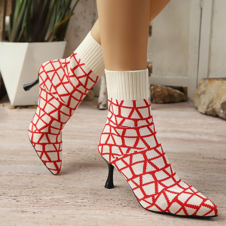 Pointed autumn boots fine-root women's boots for women