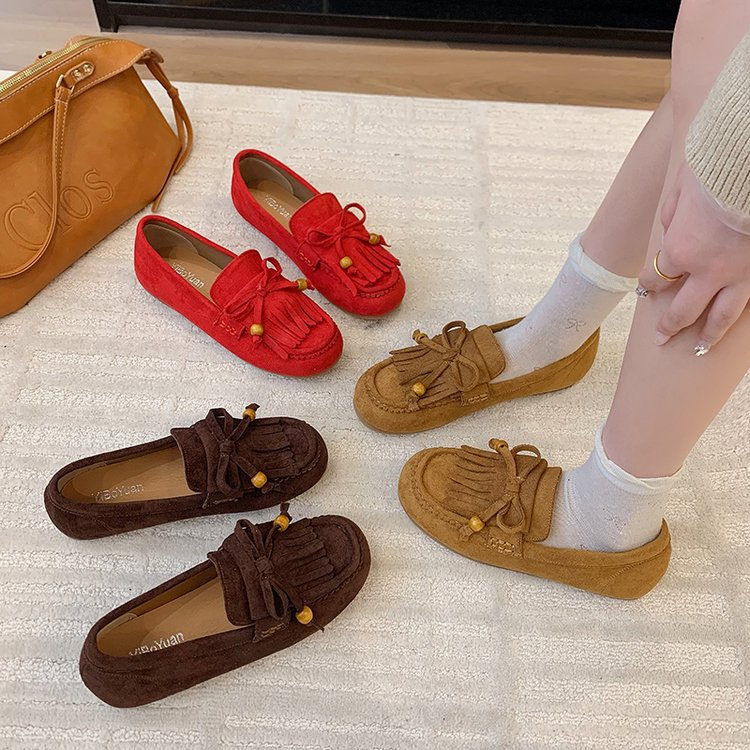 Autumn cozy peas shoes all-match lady loafers for women