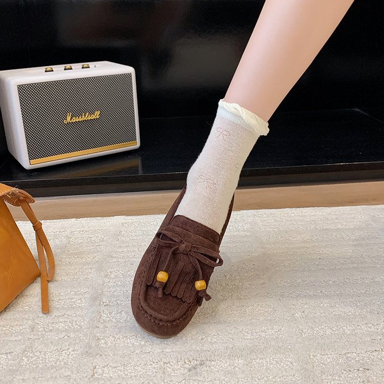 Autumn cozy peas shoes all-match lady loafers for women