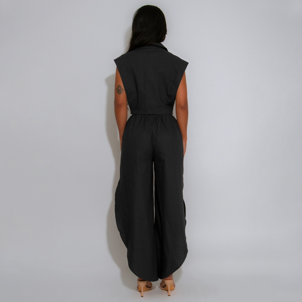 Stereoscopic decoration long pants a set for women
