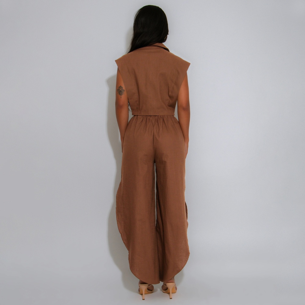 Stereoscopic decoration long pants a set for women