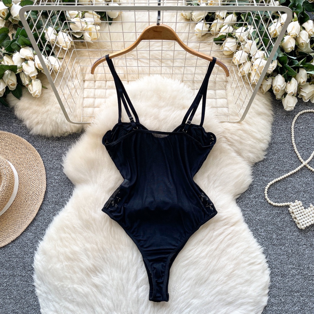 Autumn enticement leotard lace tops for women