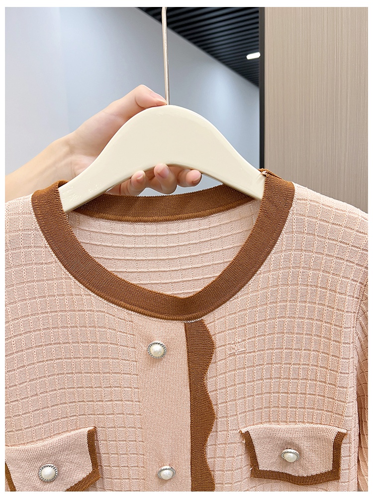 Short sleeve autumn and winter T-shirt knitted show young tops