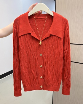 Retro knitted sweater autumn and winter cardigan