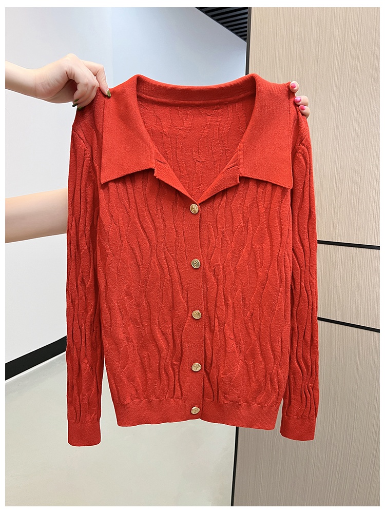 Retro knitted sweater autumn and winter cardigan