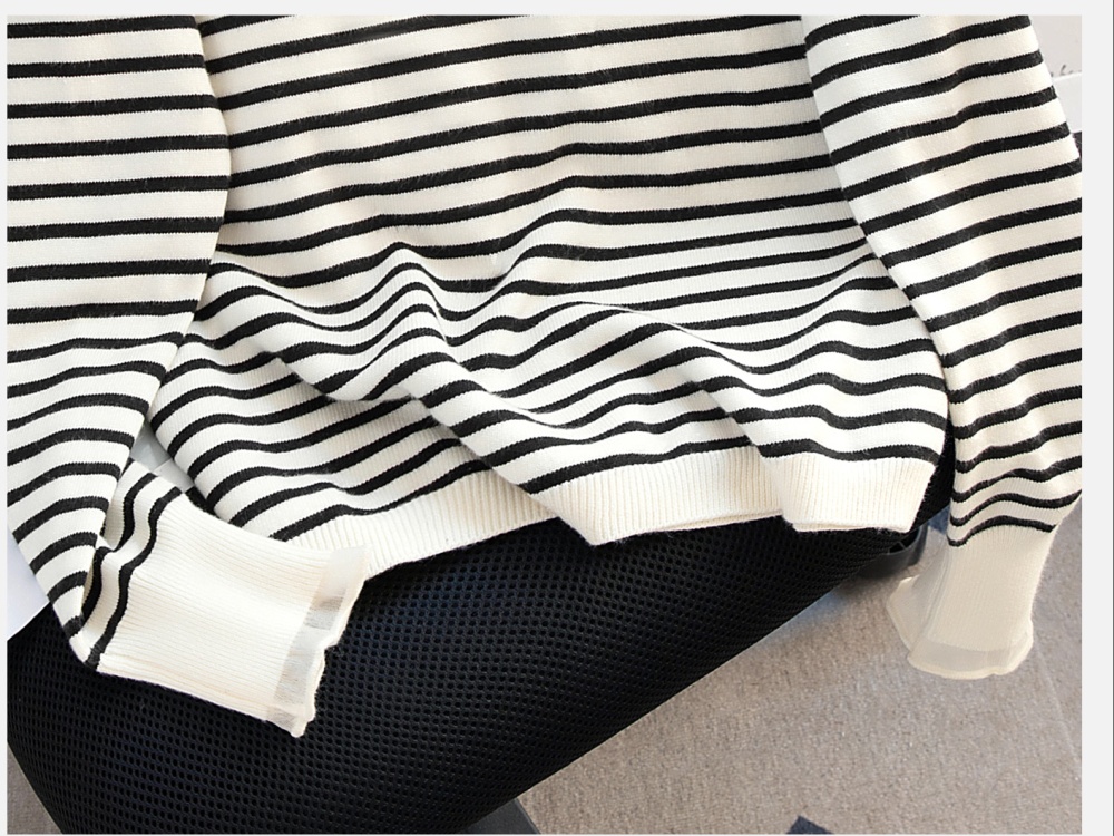 Simple high collar tops slim knitted sweater for women