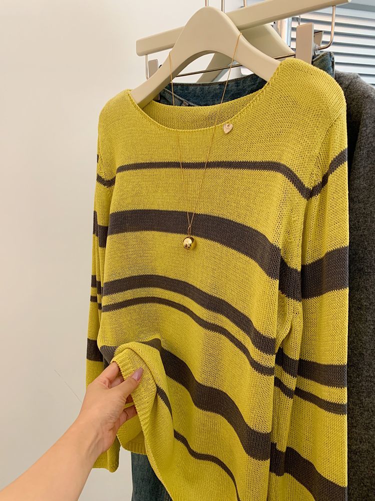 Air conditioning long sleeve T-shirt pullover smock