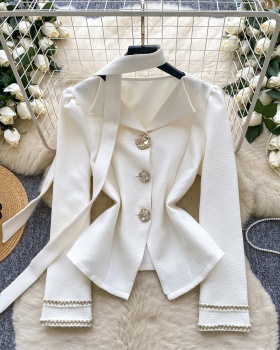 All-match chanelstyle shirt autumn coat for women