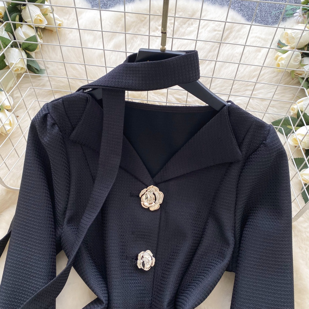 All-match chanelstyle shirt autumn coat for women