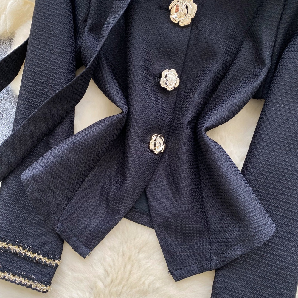 All-match chanelstyle shirt autumn coat for women