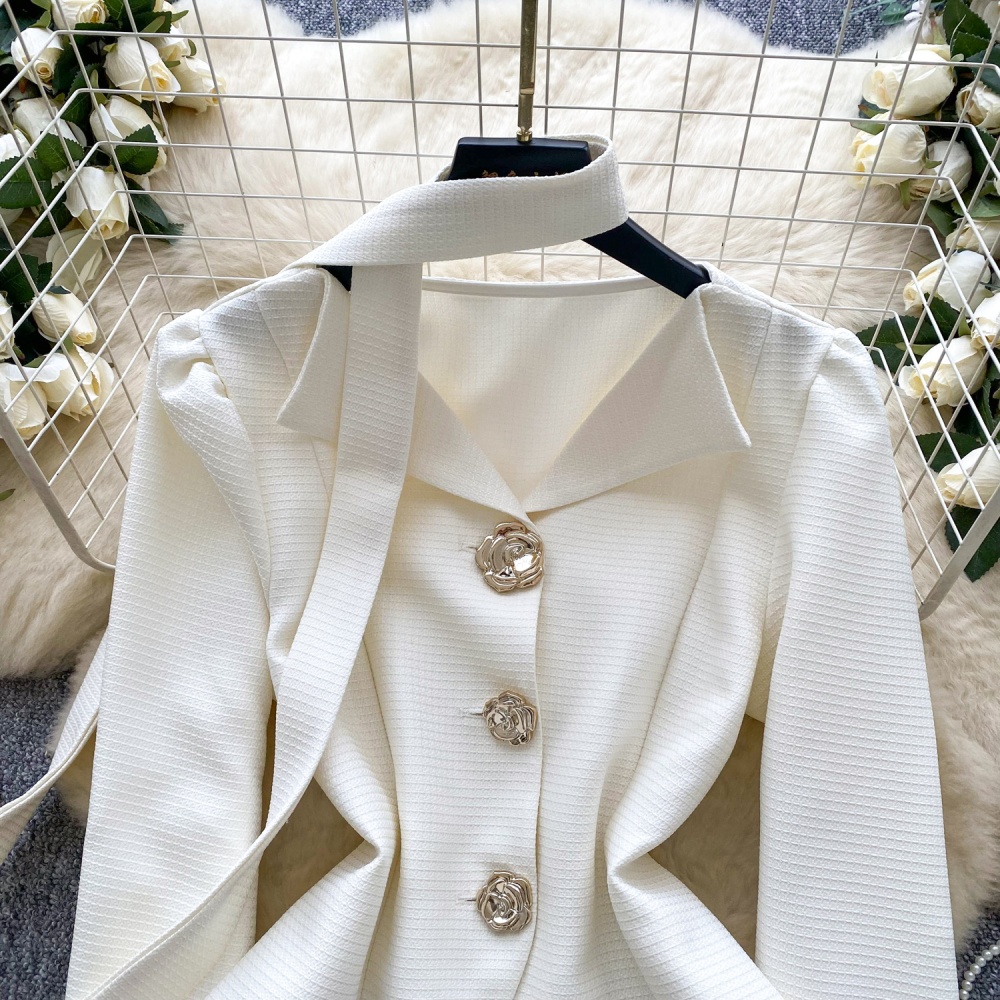 All-match chanelstyle shirt autumn coat for women