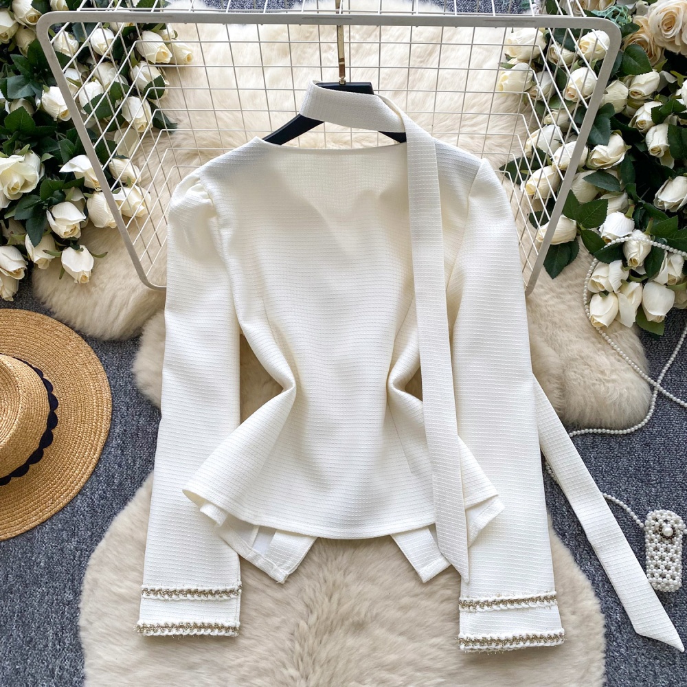 All-match chanelstyle shirt autumn coat for women