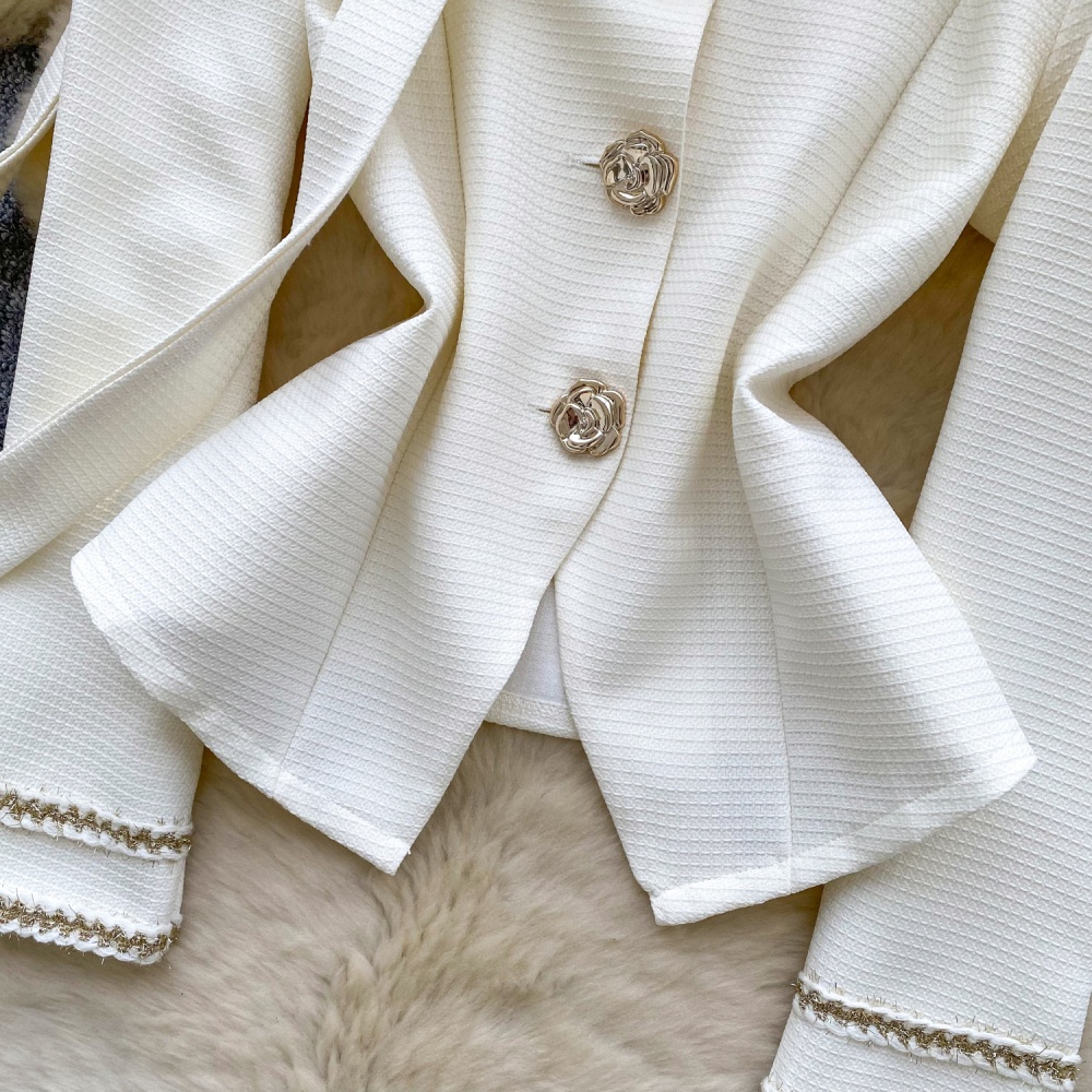 All-match chanelstyle shirt autumn coat for women