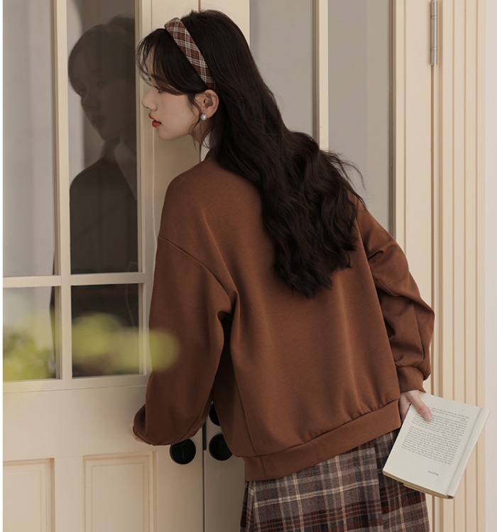 Bow Korean style college style hoodie