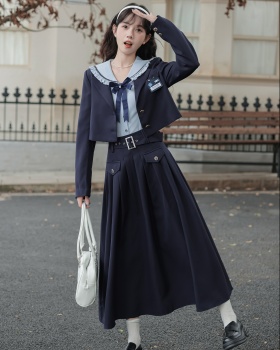 Sweet tender shirt France style retro tops 3pcs set