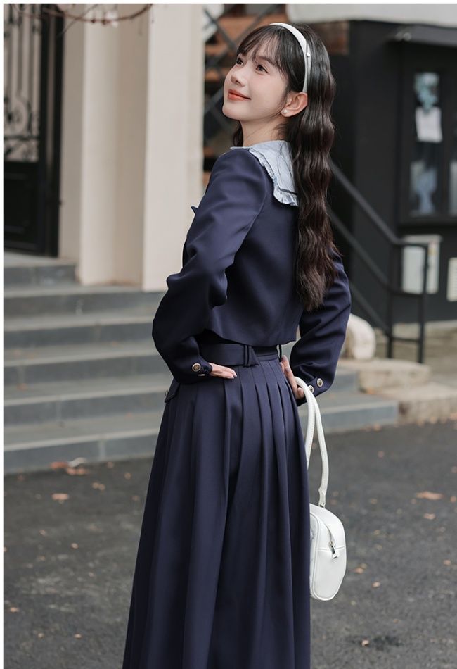Sweet tender shirt France style retro tops 3pcs set