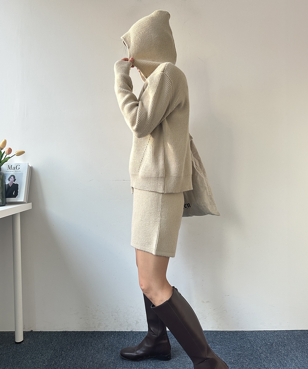 Casual simple shorts hooded Korean style tops 2pcs set
