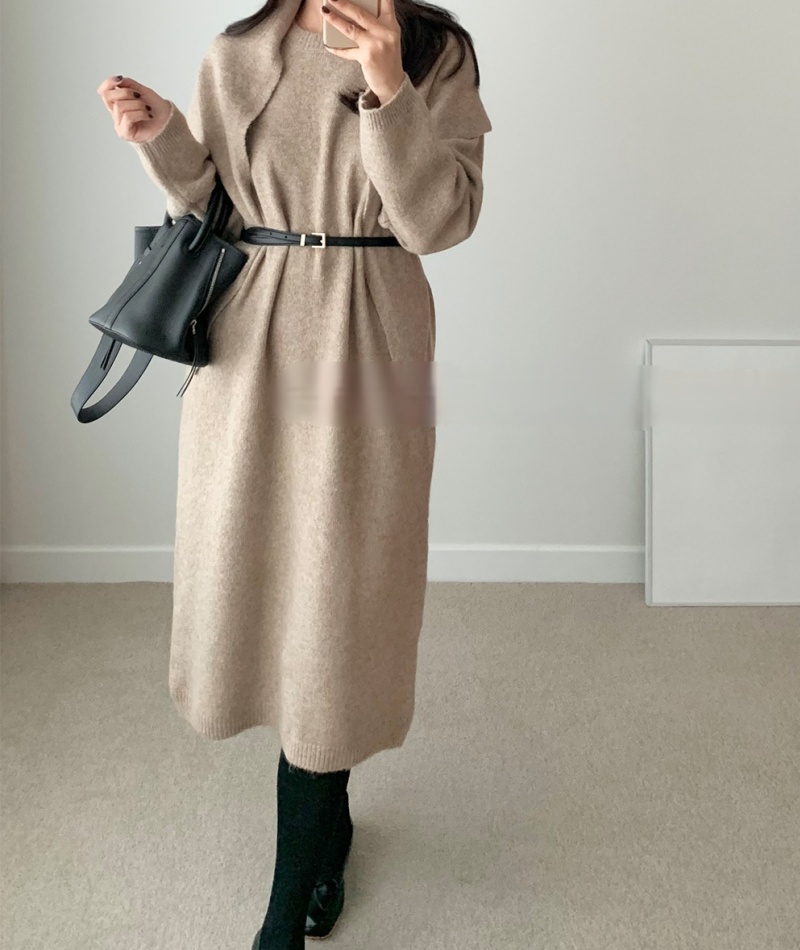 Personality loose shawl fashion dress 2pcs set